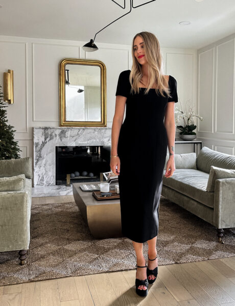 A Stunning Black Holiday Dress to Wear This Season
