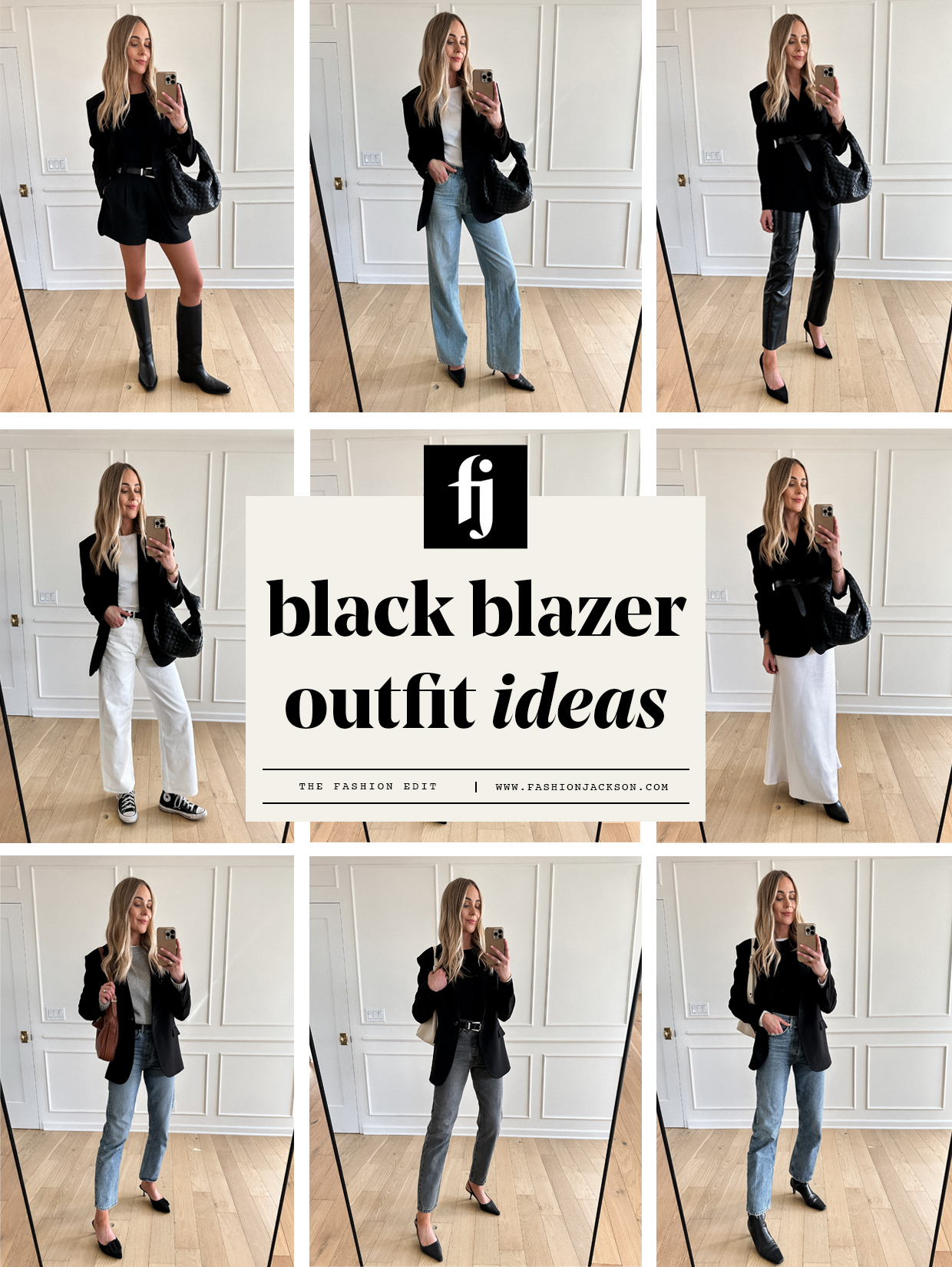 black blazer outfits featured image
